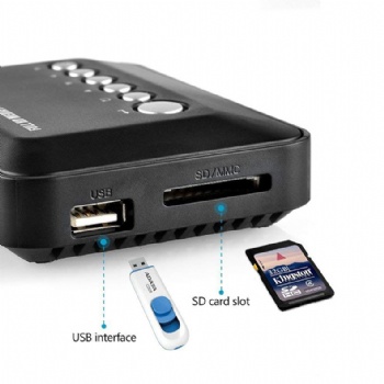 Full HD 1080P USB External Media Box With SD