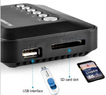 Portable USB SD home use media player Made in China