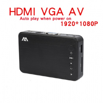 Mini Full HD Media multimedia Player Autoplay 1080P USB External HDD Media Player For SD U Disk HD VGA AV Output FOR MKV RMVB