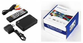 Full HD 1080P Media Player Center MultiMedia Video Player Media box with HDMI-compatible VGA AV USB SD/MMC mkv H.264