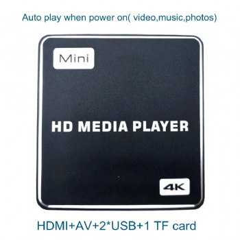 4K Android media player support auto play when power on